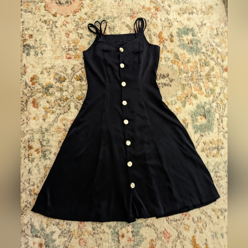 Navy Blue Midi dress